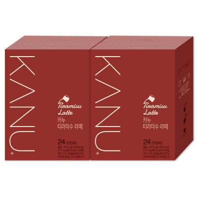 Kanu Tiramisu Latte 24pcs x 2 / Coffee Mix / Ground Coffee