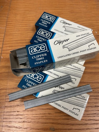 Ace Office Products 70001 Staples Undulated 07020 Clipper Plier 5000 ct 5 BOXES