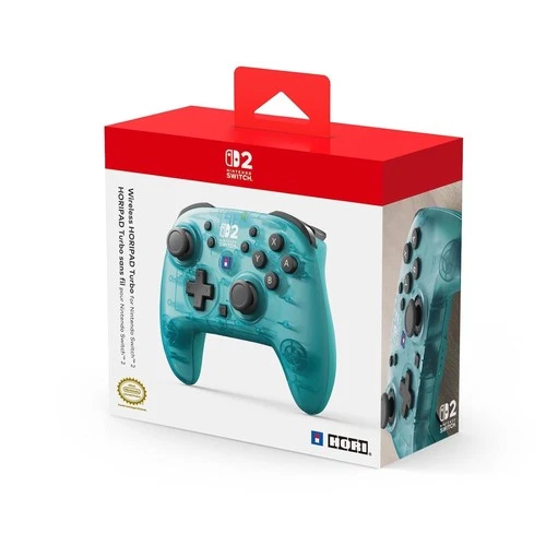 HORI Wireless HORIPAD Turbo (Aqua) for Nintendo Switch 2 Wireless Controller