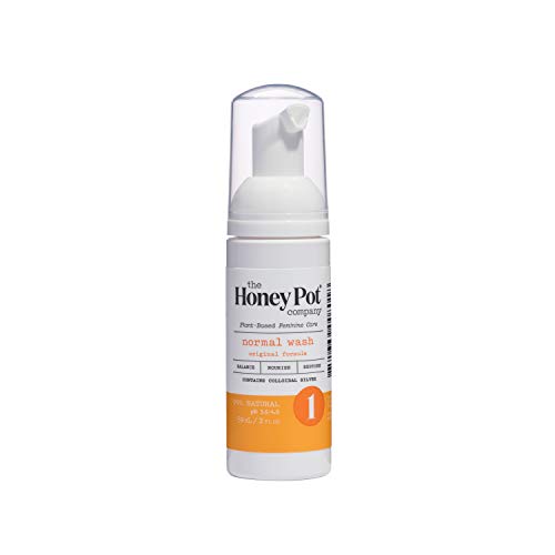 The Honey Pot Normal Wash Travel Size 2 Fl Oz - Natural, Herbal Feminine Wash for Travel Pack, For Normal Skin Types