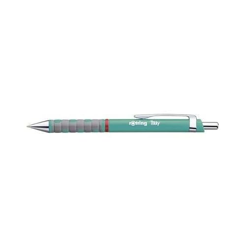 rOtring Tikky Pastel Ballpoint Pens | Blue Ink | Medium Point 1.0mm | Sea Blue Barrels | Lightweight with Rubberised Grip | 12 Count