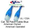 Made in USA, (17 Ft), Cat5e Ethernet Patch Cable - RJ45 Computer Networking Cord - Blue,