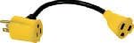 Master Electrician Power Strip Liberator 6-Inch Extension, Pigtail Plus Adaptor