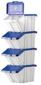 Barton Mf Storage Bins Blu Lids Pk4