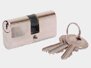 Cisa Small Oval Double 28/28 NP Mortise Lock