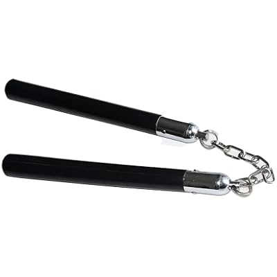 1 PCS Nunchucks Safe Solid Rubber Training Nunchakus with Firm antirust Steel Chain and Smooth Axletree System,Very Good for Beginners, Adults and Professionals Perform, Exercise,Practice, Training
