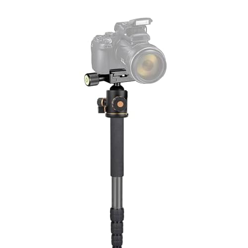 Professiona Heavy-Duty Carbon Fiber 70 MonopodUnipod Dual Optional Head for Fujifilm FinePix S8600