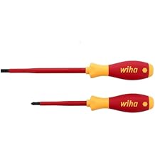 Wiha 33580 2 Piece Insulated SoftFinish Slotted and Phillips Screwdriver Set