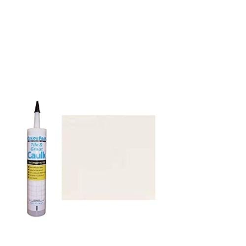 Color Fast Caulk Matched to Custom Building Products Bright White Unsanded