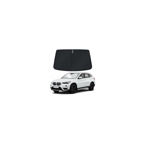 Windshield Sun Shade for 2016-2024 2025 BMW X1 E84 Accessories - Windshield Sunshade Cover Front Window Shade Custom Fit X1 E84 Sun Visor Protector Foldable Blocks UV Rays