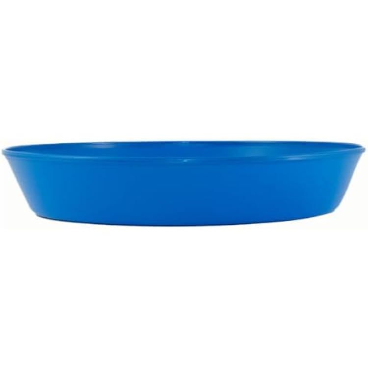 10 Inch 8.3in Base Single Plant Saucer - Blue Colored Polypropylene Made in USA