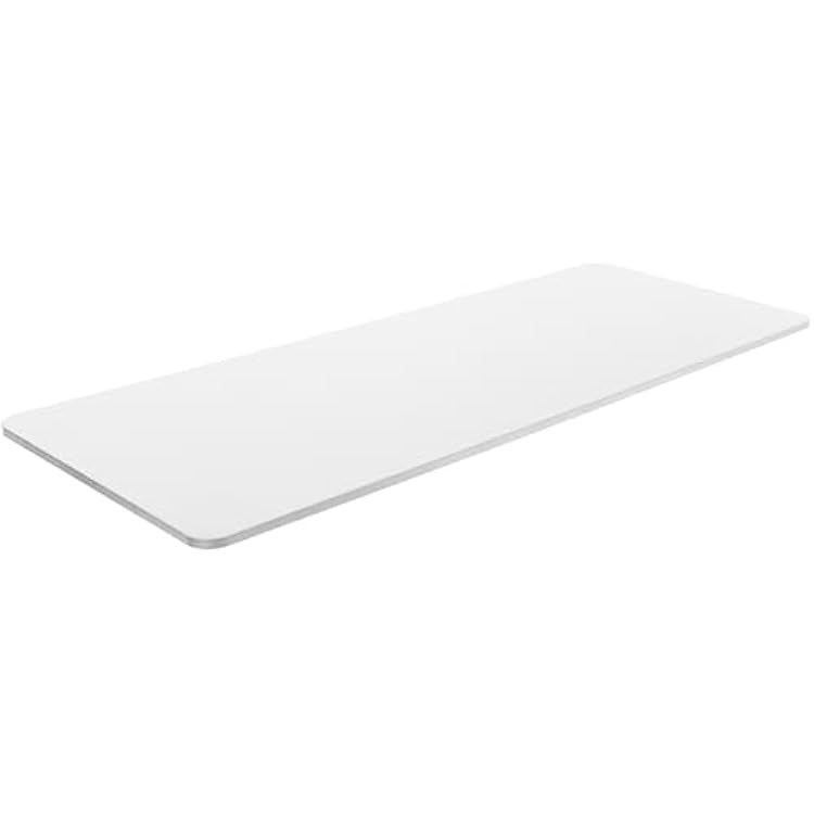 TechOrbits Electric Standing MDF Table Top 60 Inch - White