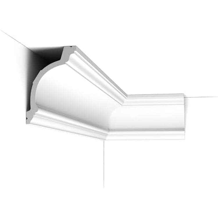 Orac Decor C217 | Purotouch High Density Polyurethane Crown Moulding | Primed White | 7-14in Face x 78in Long