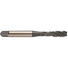 YG-1 G4 Series Vanadium Alloy HSS Spiral Flute Tap, Uncoated (Bright) Finish, Round Shank with Square End, Bottoming Chamfer, M4-0.7 Thread Size, D4 Tolerance