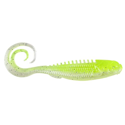 Northland Tackle Eye-Candy GRUB  3  5 PackChartreuse SHAD