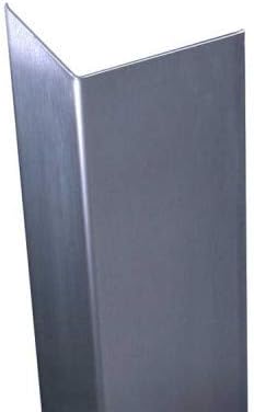 Stainless Corner Guard, 3" X 3" x 48", Holes, No Wings