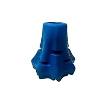 Dynamo Cane Tip Replacement - Enhanced Stability & Safety - HSA/FSA Eligible - Easy Install Walking Cane Rubber Tip - Ideal for Walking Canes and Walking Sticks - (Blue)