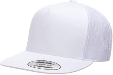 Flexfit Adjustable Snapback Classic Trucker Hat 6006 (White) XX-Large Overall XXL Structured fit