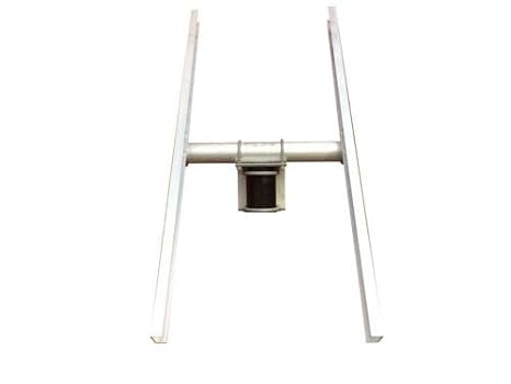 Solar Panel Universal Double Arm Bracket Kit | Pole Mount | Fits Side or Top Pipe | 44" Rails | Fully Adjustable Tilt Mounting Rack | Adjustable Both Axis | Ground Mount Kit | Very Strong | Heavy Duty