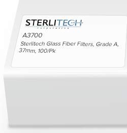 Sterlitech Glass Fiber Filters, Grade A, 37mm, 100/Pk, A3700