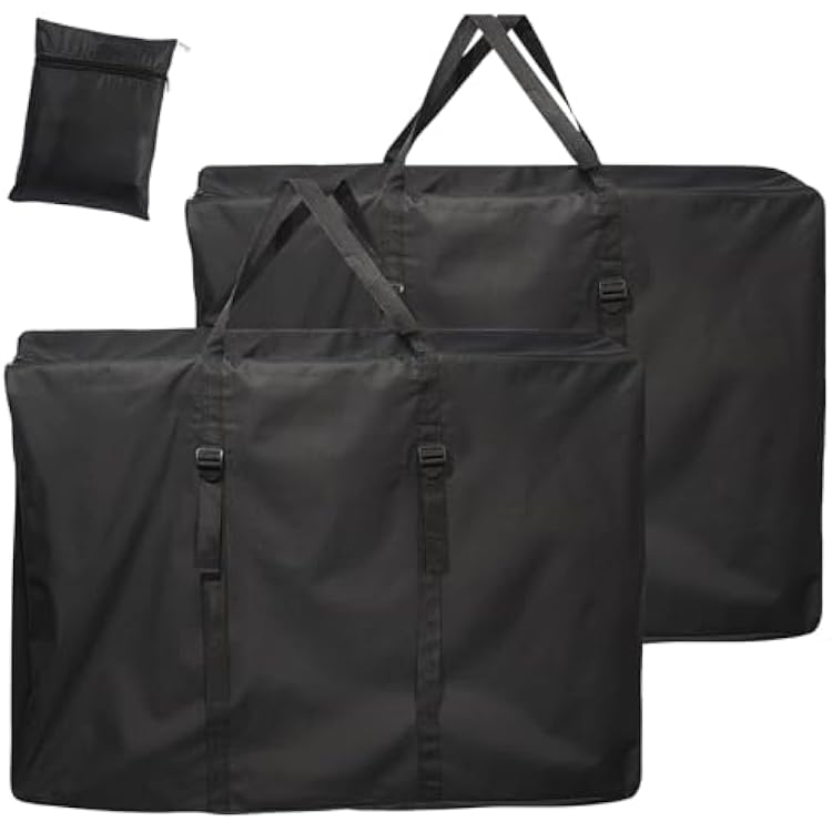 Extra Large Outside Folding Chair Storage Bag with Zipper and Handles, 600D Folding Chair Carry Bag for Zero Gravity Chair Cover, Portable Folding Lounge Chair Carrying Bags, 43 L x 11 W x 29 H