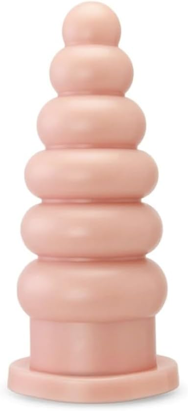 Large 9" Ribbed Backdoor Stretching Plug NA33706