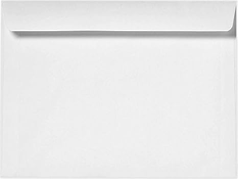 LUXPaper 9 x 12 Booklet Envelopes | Bright White | 28lb. Text | 50 Qty