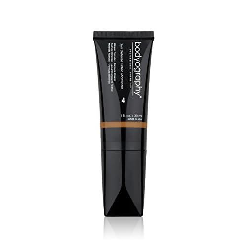 Bodyography Sun Defense Tinted Moisturizer, 1.5 oz | Lightweight SPF Tint with Hyaluronic Acid & Mineral Pigments | Hydrating, Vegan Sheer Coverage for All Skin Types, Deep