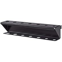 UTV INC Slots-N-Dots 7 Hole Drop In Tool Holder Rack, 12" Wide, Aluminum, Black