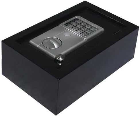 Digital Electronic Drawer Safe Hidden Security Box Jewelry Gun Cash Portable (Black)