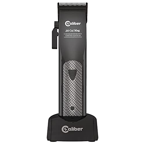 .50 Cal Limited Edition Clipper - Long Lasting 8 Hours of Power - Ultra Low Noise Technology - Rechargeable Powerful Battery - Easy Zero Gap Cut - Hair Grooming Tool for Men Black
