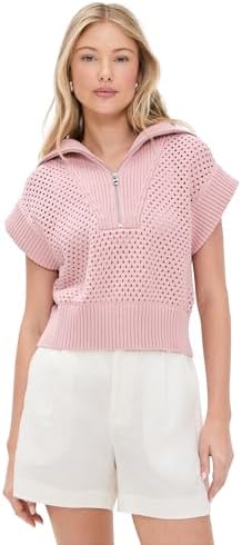 Varley Womens Mila Half Zip Knit Sweater