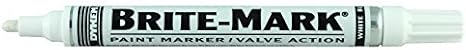 Brite-Mark Medium Tip Paint Marker, White, Model: 84003, Tools & Hardware Store