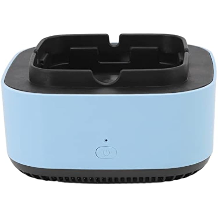 Smokeless Ashtray, Negative Ion Air Fresher Air Suction Structure Portable ABS for Business Blue