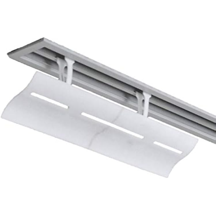 2x Air Wing Slit The Original Air Conditioner Deflector for line-type outlet linear diffuser White, 2 wings