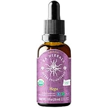 Ra Herbals Organic Hops Liquid Extract - Nervous System Support - 1 fl oz