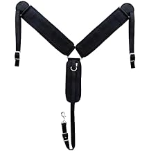 Western Horse Tack 3-3/4" W Black Nylon Neoprene Straight Breast Collar 5501BK