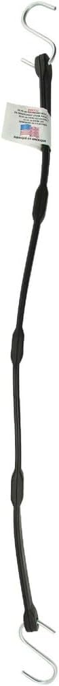 Erickson 5/8 in. x 25 in. Adjustable Rubber Tarp Strap, Black - 1 Each