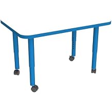 Sprogs Accent Series Preschool Rectangle Adjustable-Height Mobile Collaborative Activity Table