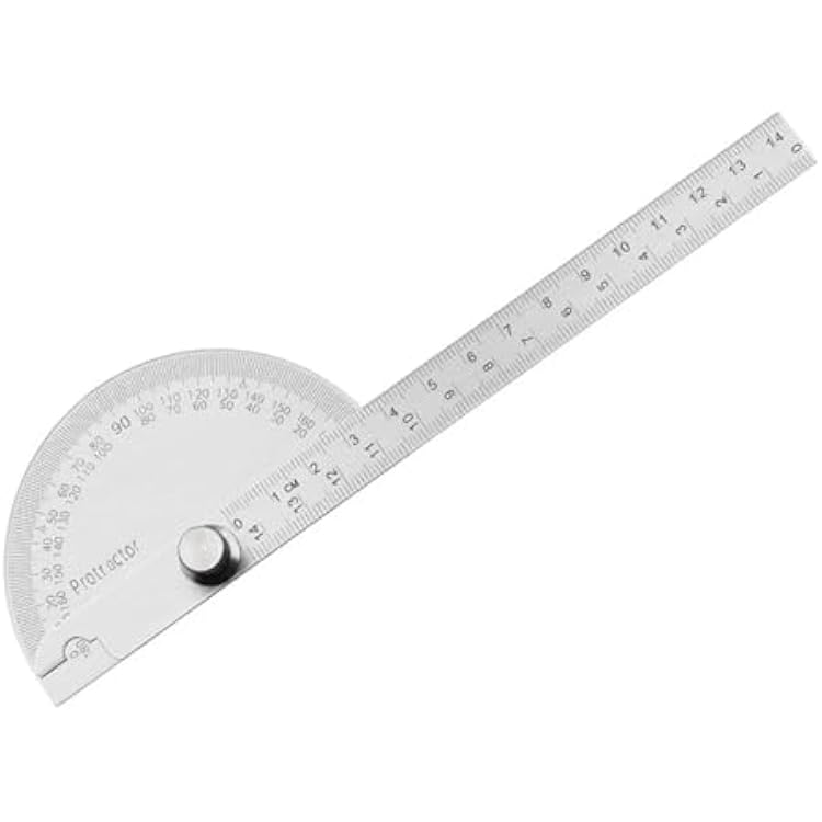Stainless Steel 180 Degree Protractor Metal Angle Ruler Professional Meter Ruler Gauge Finder Goniometer Conveyor Tool14cm