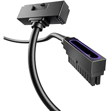 AsiaHorse Hydrus-24PIN PC PSU Extension Cable ARGB LED, Copper Wire Motherboard Power Extension Cable Integrated Design, 2000W Power (Whole Set), PC Power Cord for Cable Management Right Out