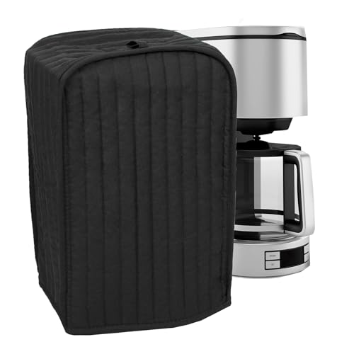 RITZ Premium Universal Coffee Maker Cover, 16 x 11.5 x 7.75, Durable, Long-Lasting, High-Quality, Lightweight Polyester and Cotton Blend, Black