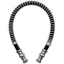 Universal 24"Forklift LPG Propane Tank Adapter Hose(3/8"Connection,With Steel Spring Guard)