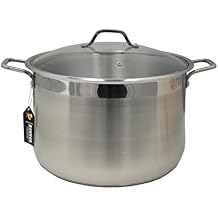 BEKKER Stainless Steel Stock Pot w/Lid Triply Bottom (21.5 Quart)