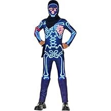 InSpirit Designs Fortnite Skull Party Trooper Costume | Officially Licensed | Halloween Outfit| Fortnite Gamer