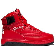 Ewing Mens 33 HI x Orion Rebound Basketball Shoes | Retro 1990 Design Ankle Strap Hybrid Athletic Team Sports Shoes, RedBlackWhite, 8