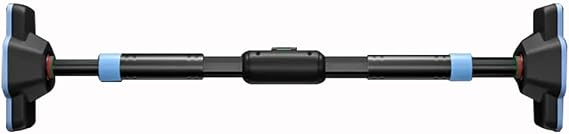 Chin Up Bar Portable Wall Mounted Pull Up Bar, Adult Teen Kids Multi-Function Sports Fitness Horizontal Bar, 6 Deformed Steel Tube/Safety Base (Size : 70-105CM)