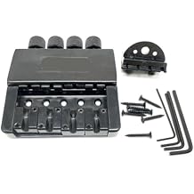 1 Set 4 String Headless Bass Guitar Bridge System Electric Bass Part for Headless Electric Bass Replacement