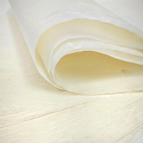 Generic Mulberry Art Paper - 50 Sheets A4 Natural Fiber Rice Paper for Origami, DIY Crafts