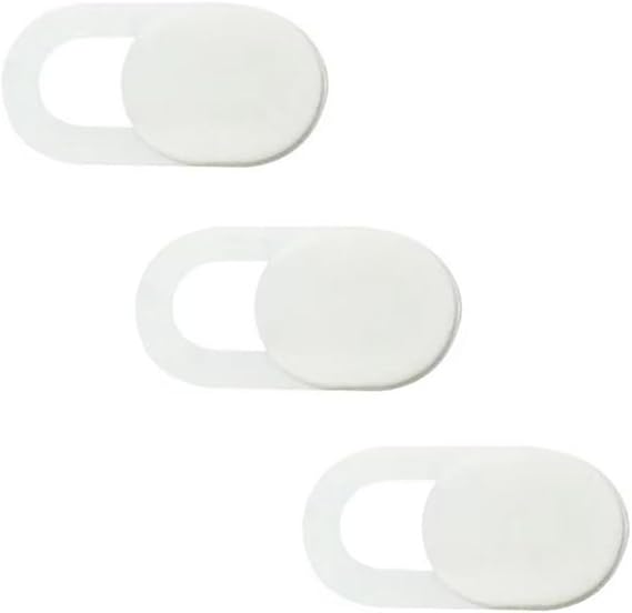 Ayex Webcam Cover, Webcam Cover, Notebook, Laptop, Macbook, Phone, Camera Concealer for Tablet, Hider White (3 Pieces)